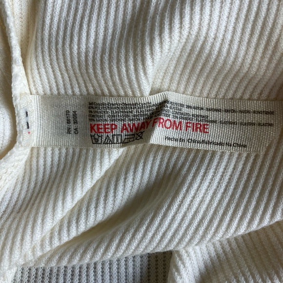 NWT🔖 FREE PEOPLE Intimately Do It Right Bodysuit Ivory Collar Women’s M - Picture 8 of 10